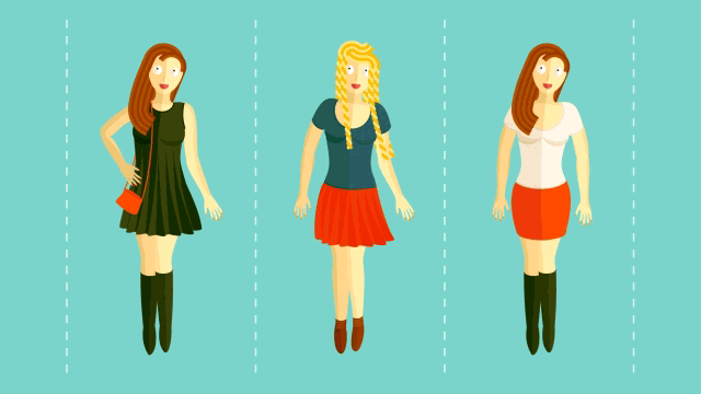 mujeres gif animado, illustration, motion graphics, benjamin casanova, vuelo 213