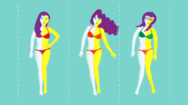 mujeres gif animado, illustration, motion graphics, benjamin casanova, vuelo 213