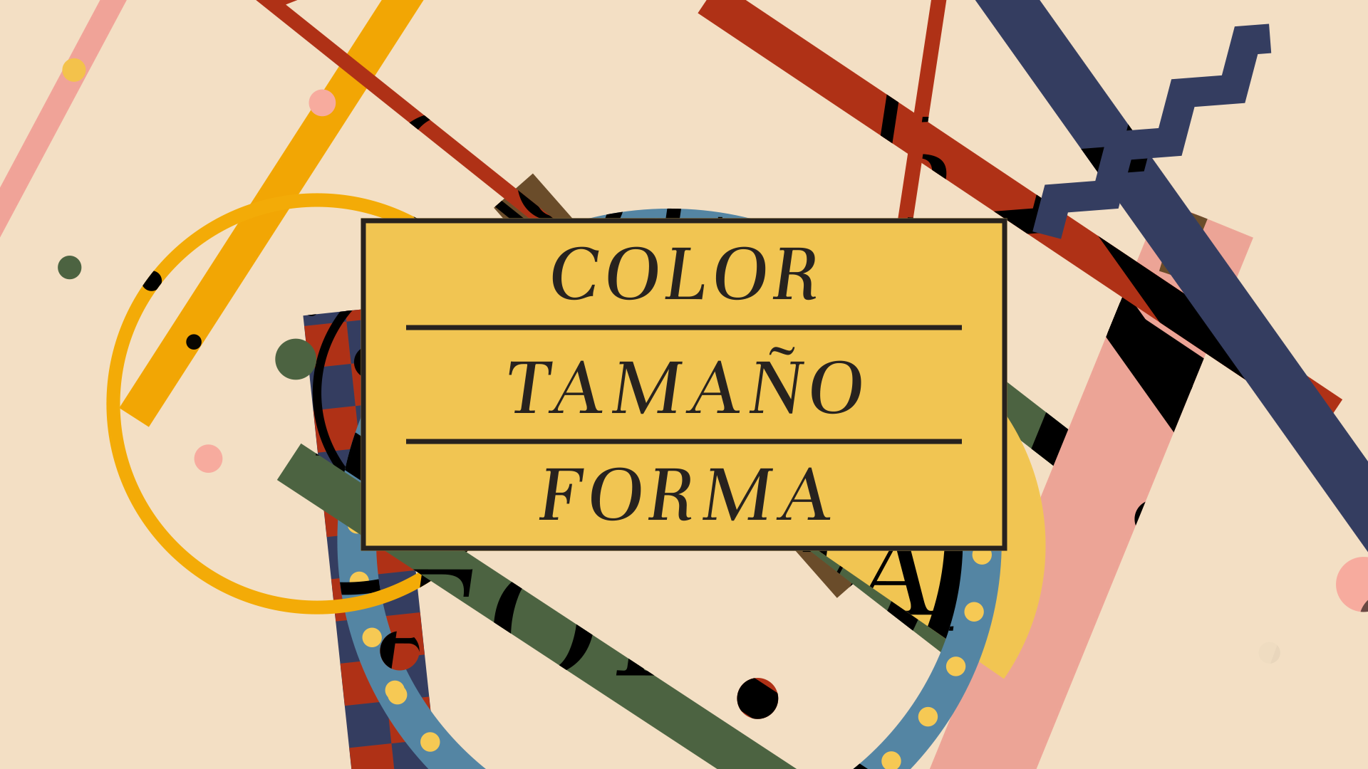 color, forma, tamaño, motion graphics, benjamin casanova, composicion, arte