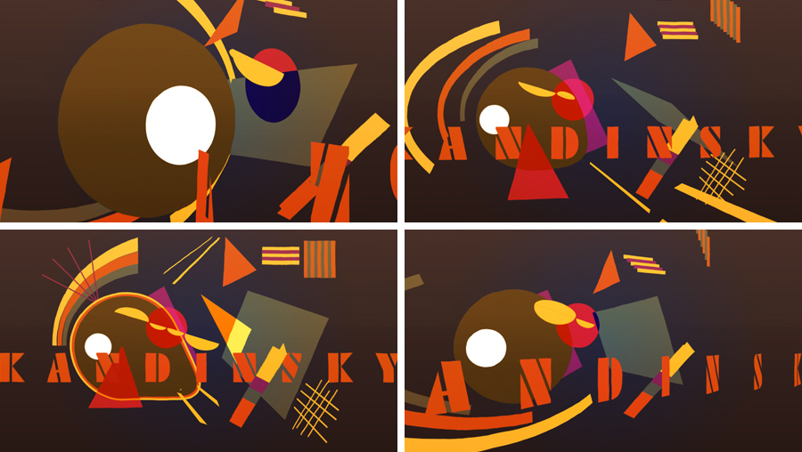 kandinsky, arte, animacion, benjamin casanova, motion graphics