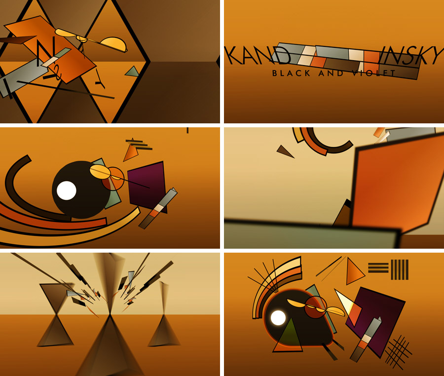 kandinsky, motion graphics, animation, video, arte en movimiento