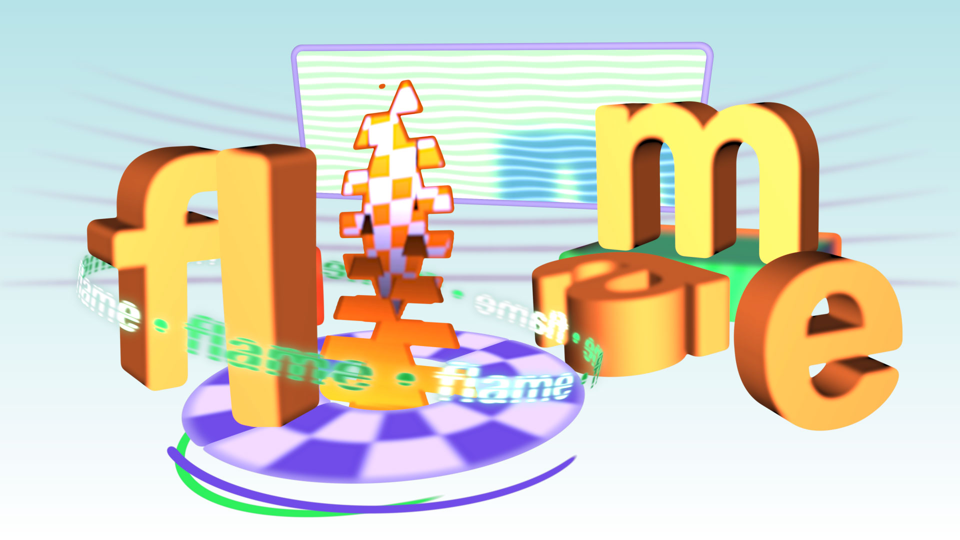 motion graphics, goma, 3d, after effects, letras, animation