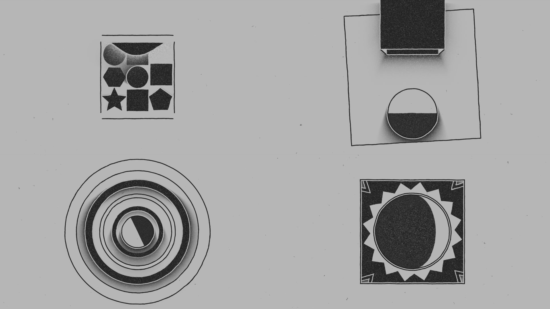 fotogramas, motion graphics, after effects, animacion, benjamin casanova, abstract, monocromo, lineal