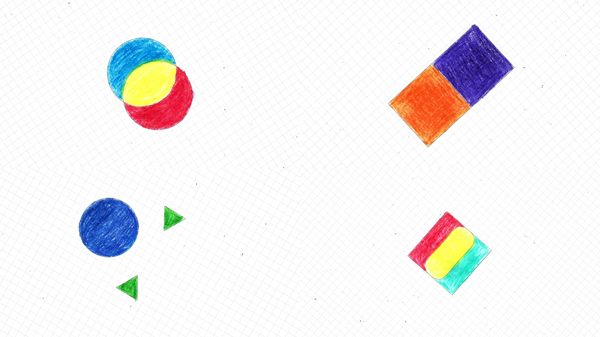 gif animado, formas abstractas, colores, figuras, stop motion