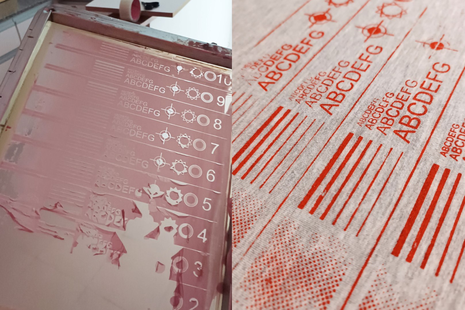 serigrafia, shablon, marco, malla